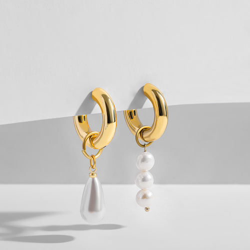 Triple Pearl Earring