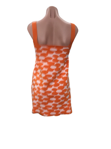 Orange Spring Cute Mini Dress