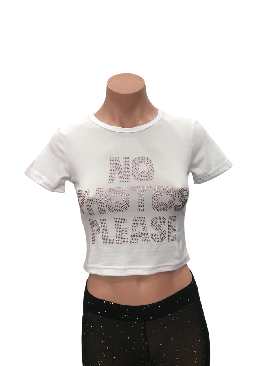 No Photos Please Crop Tee