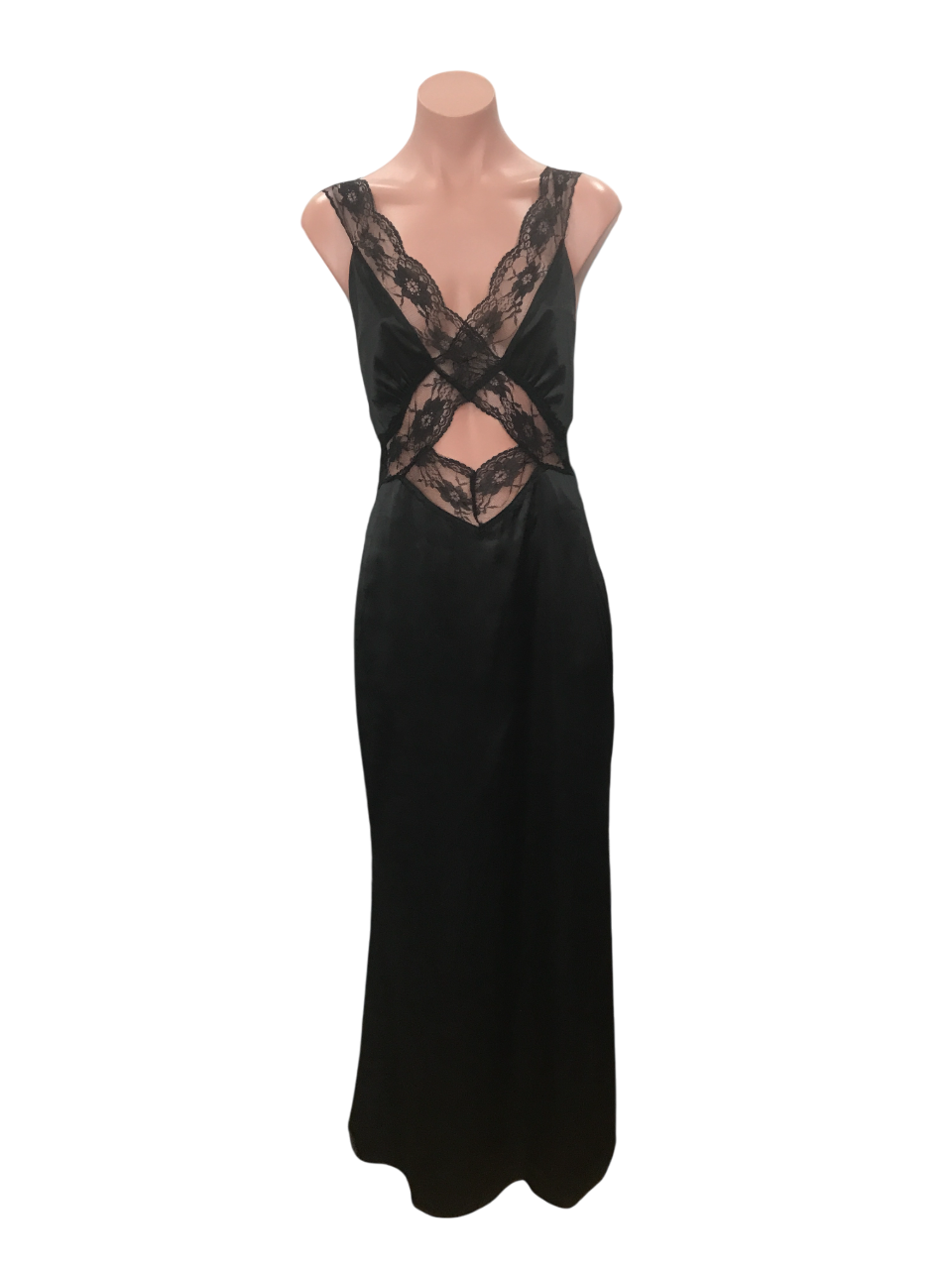 Chloe Black Lacey Long Dress