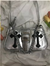 Load image into Gallery viewer, Silver Cross Handbag