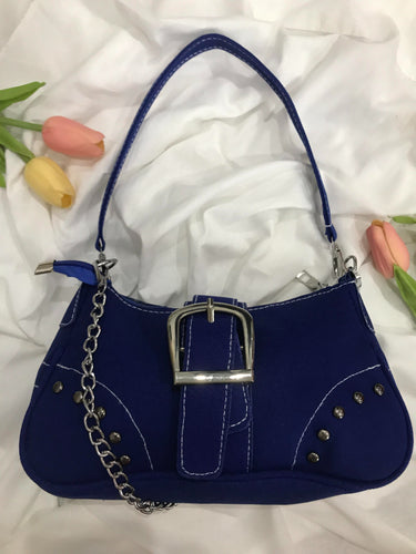 Blue Denim Handbag