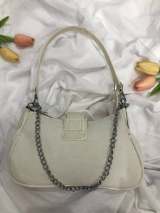 Cream Cross Handbag