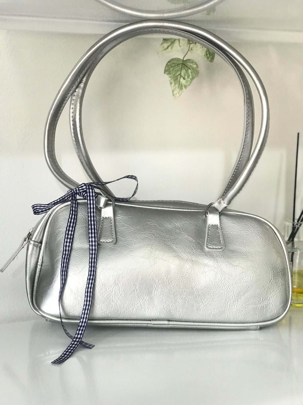 Ribbon Baguette Handbag