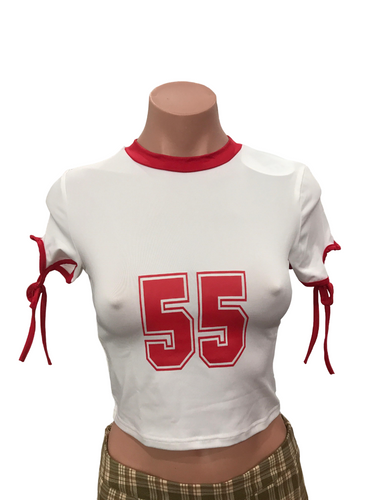 55 Crop Tee - White