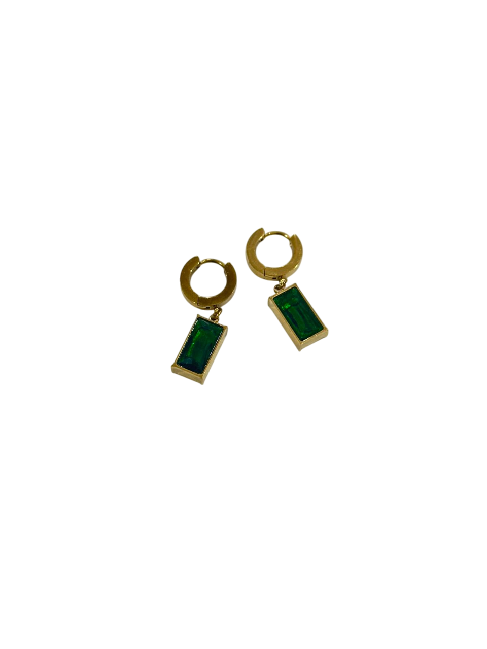 Ruby Green Earrings