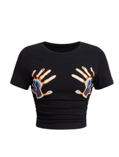 Hands Crop Tee