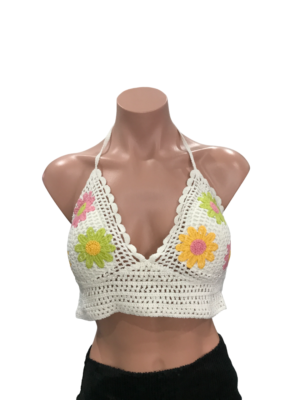 Flowery Crochet Top - Multi flower