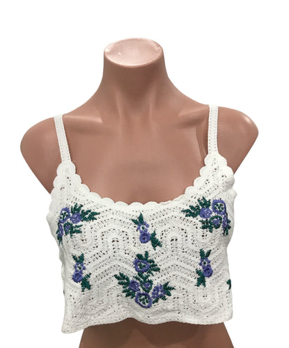 Lavender Crochet Top