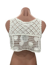 Load image into Gallery viewer, Butterfly Crochet Vest Top