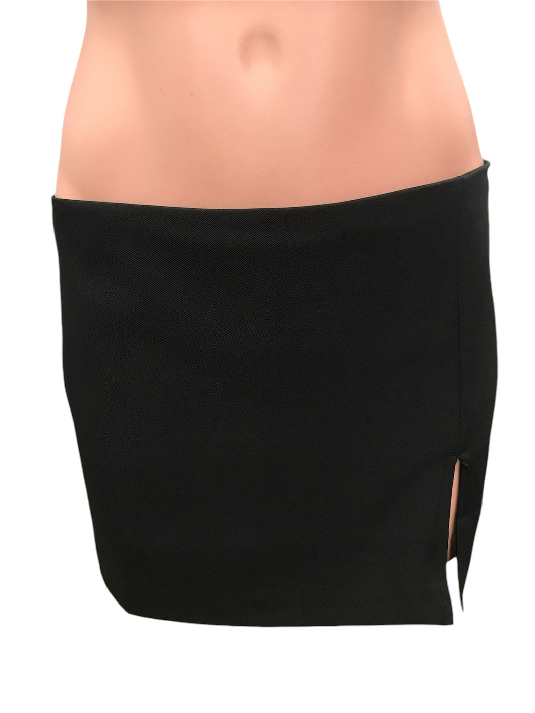 Black Slit Skirt